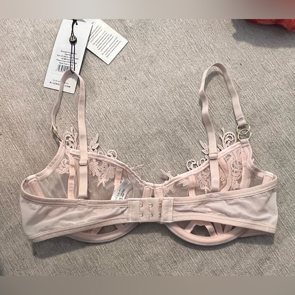 Bluebella Priscilla Bra, thong and detachable harness in Pale Pink NWT - Picture 7 of 14